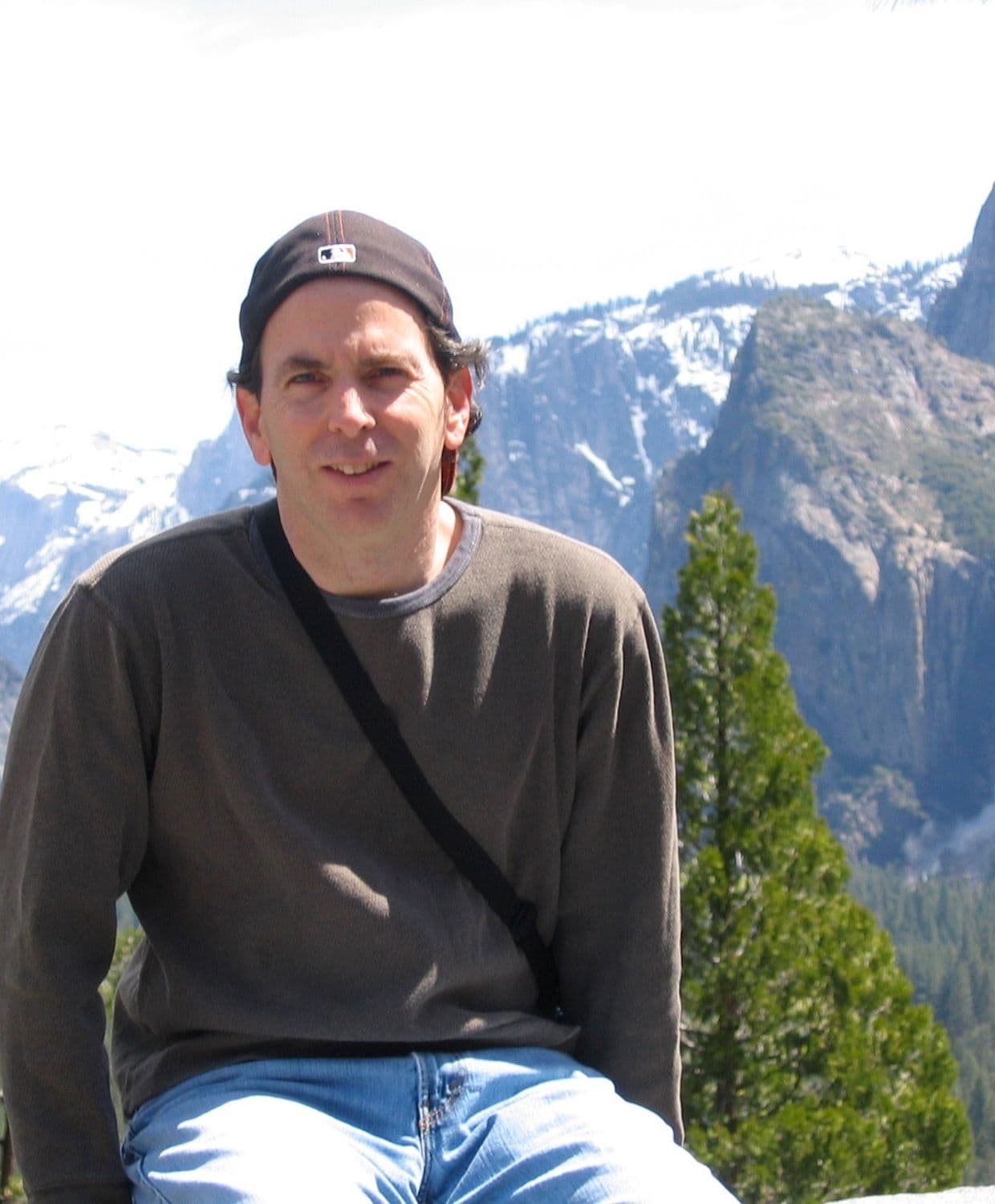 David Arnowitz as a younger man, outdoors at Yosemite